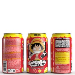 3 botes de ultra ice tea Sabor Fresa y melocotón Luffy One piece 33 ml cada uno