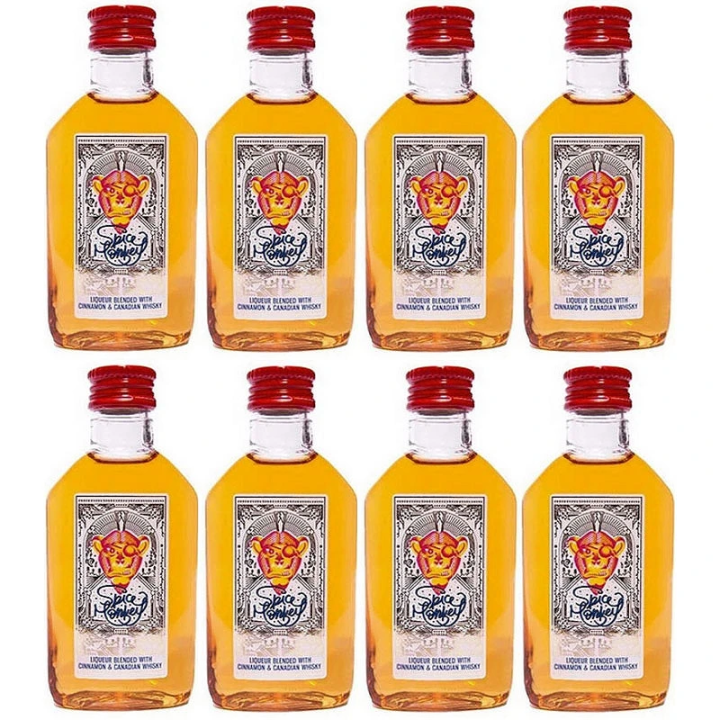 Spice Monkey 8 mini botellas de  Whisky & Canela de 50 ml