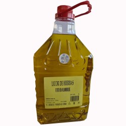 Licor de Hierbas 3 litros  hecho en alambique de la marca Peliqueiro
