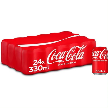 caja de  coca cola de 333 cc