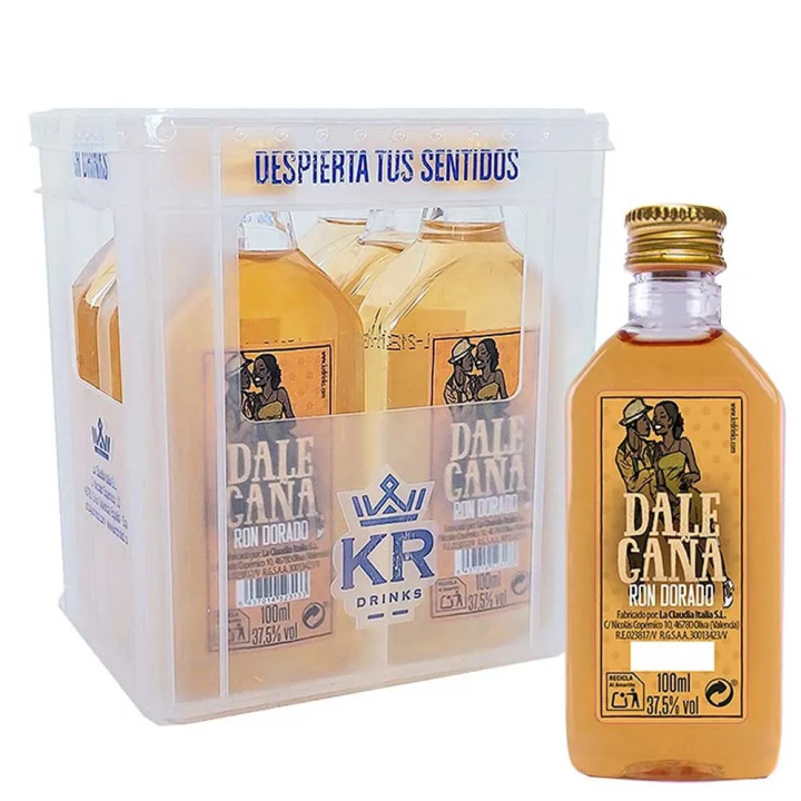 Mini cajón Ron Dorado Dale Caña 8 botellas de 50ml KRDrinks