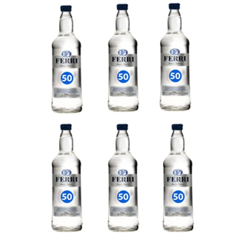 6 mini botellas de 5 cl de Anís seco Ferri Cassalla 6 mini botellas de 5 cl de Anís seco Ferri Cassalla